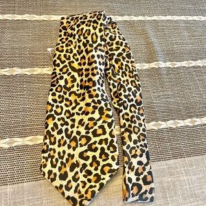 Leopard print Polyester Unisex Tie